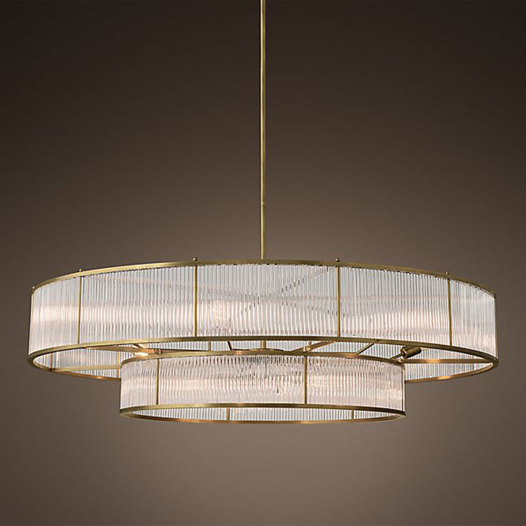 Contemporary-Two-layer-Glass-Hanging-Chandelier