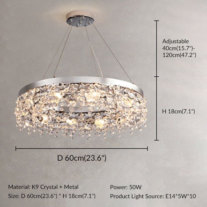 Luxury Round Crystal Chandelier