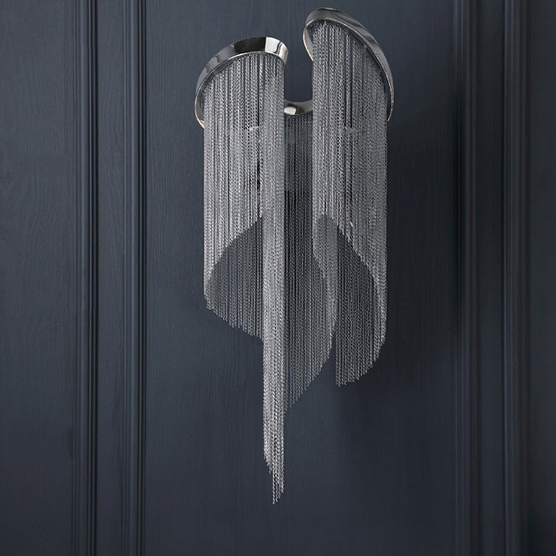 Modern-Aluminum-Chain-Tassel-Wall-Sconce