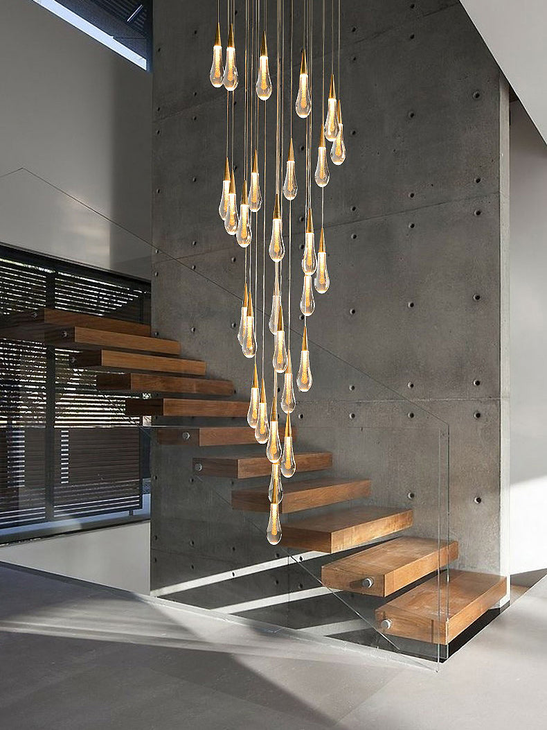 Crystal Raindrop Pendant Light