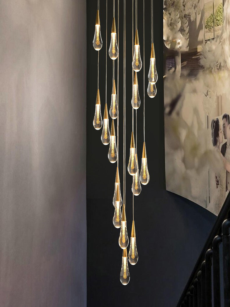 Crystal Raindrop Pendant Light