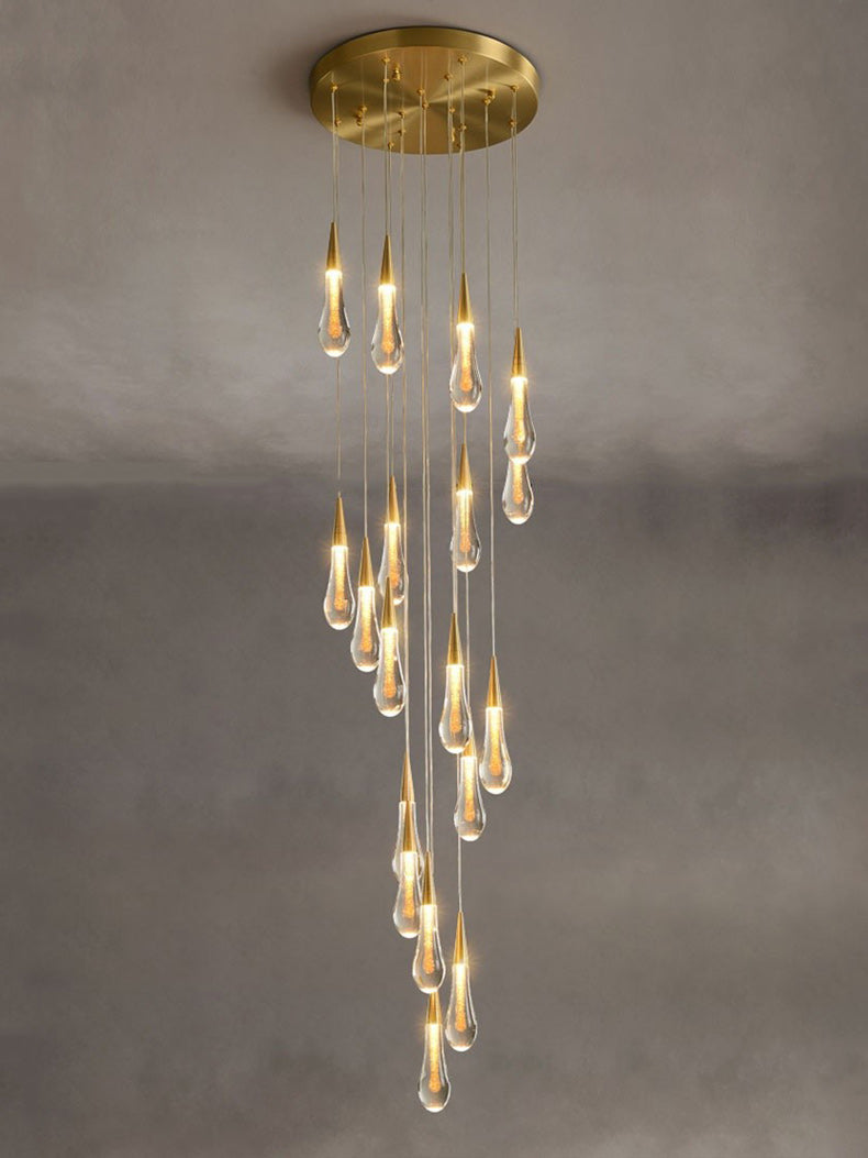 Crystal Raindrop Pendant Light