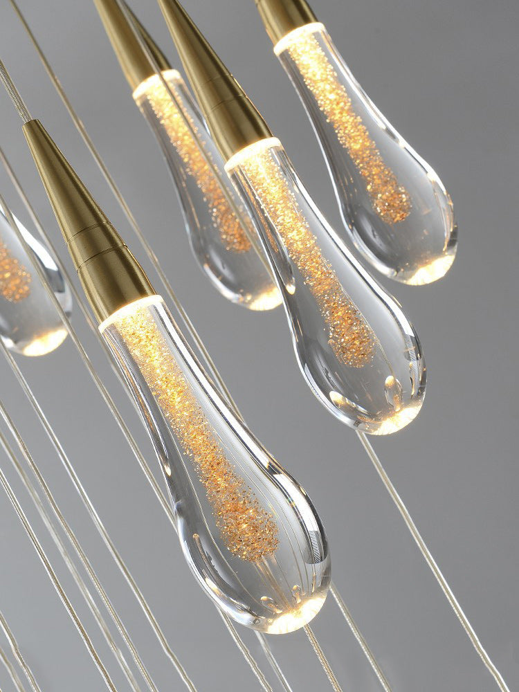 Crystal Raindrop Pendant Light