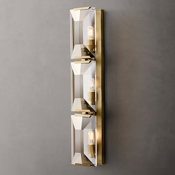 Rectangular-Crystal-Wall-Sconce-Metal-Wall-Light