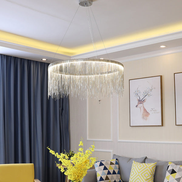 aluminum-chain-tassel-round-chandelier