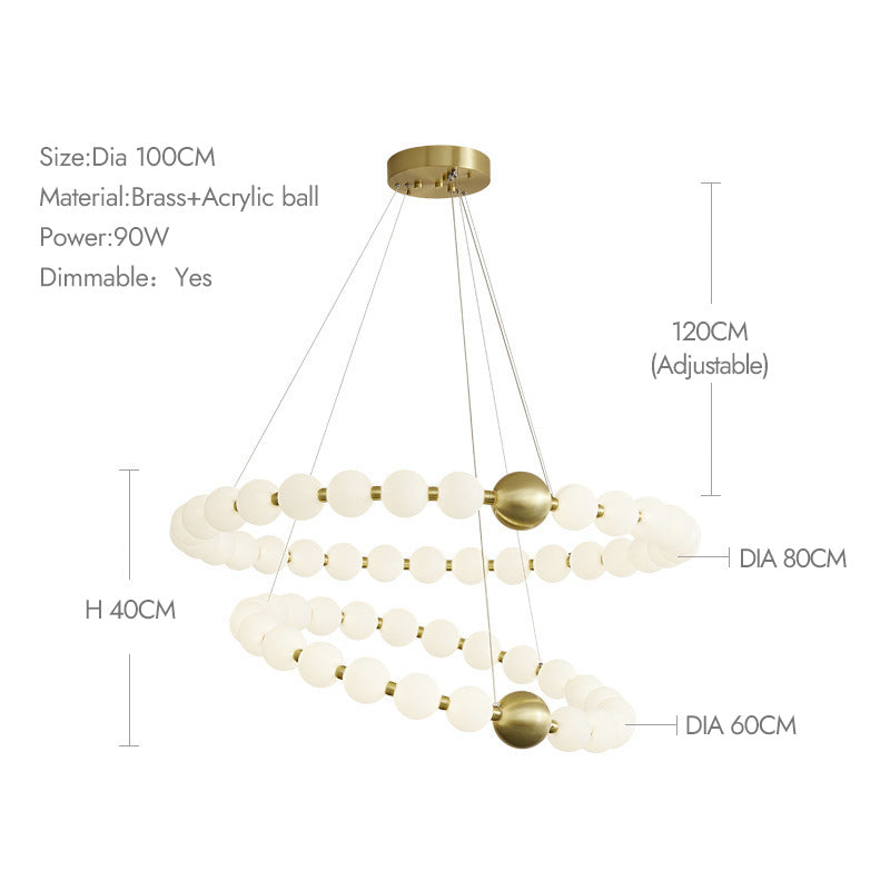 Ronde De Perles Chandelier